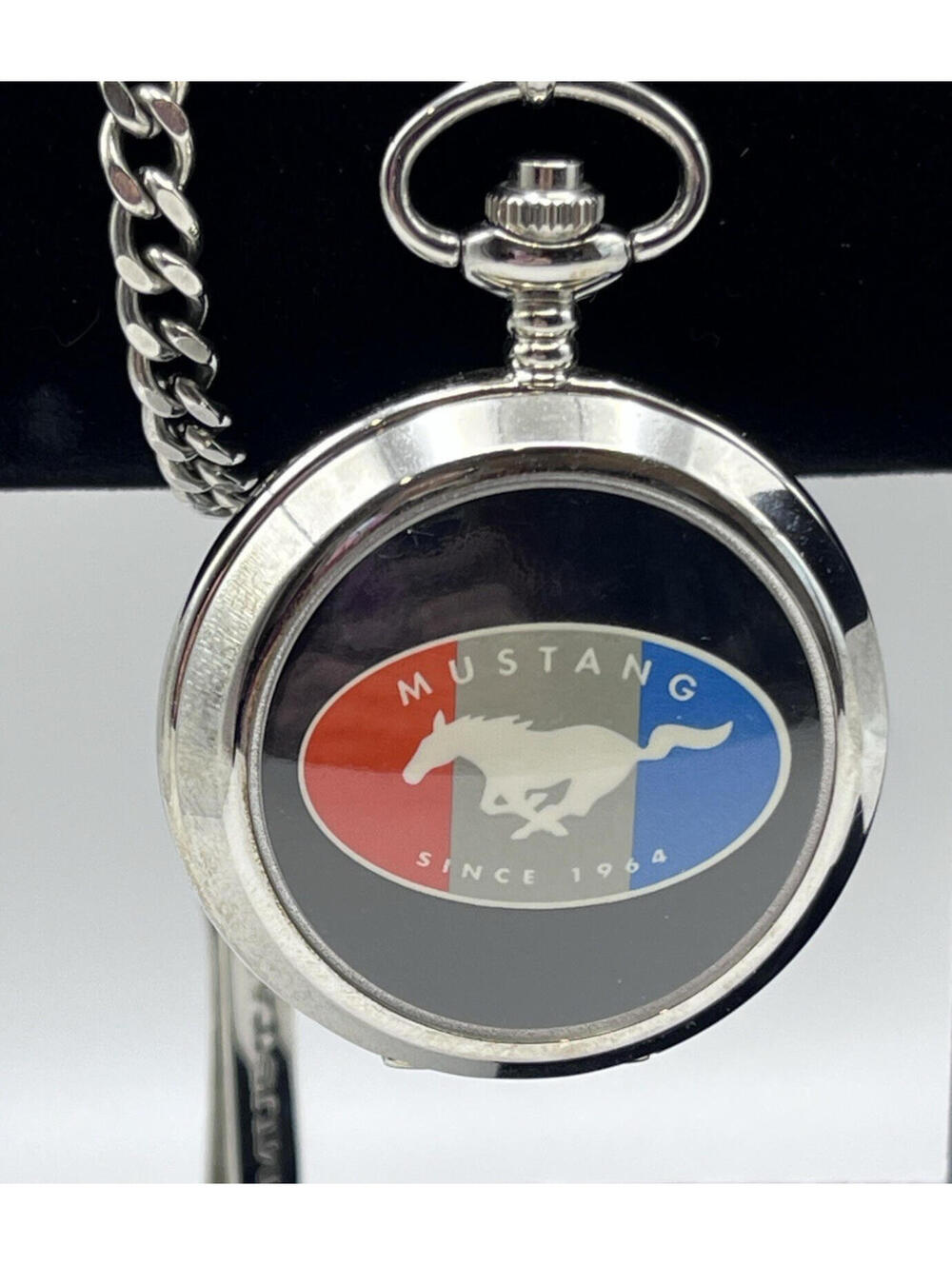 Ford Mustang 40th Anniversary Pocket Watch Collectors Edition Working 2909.3